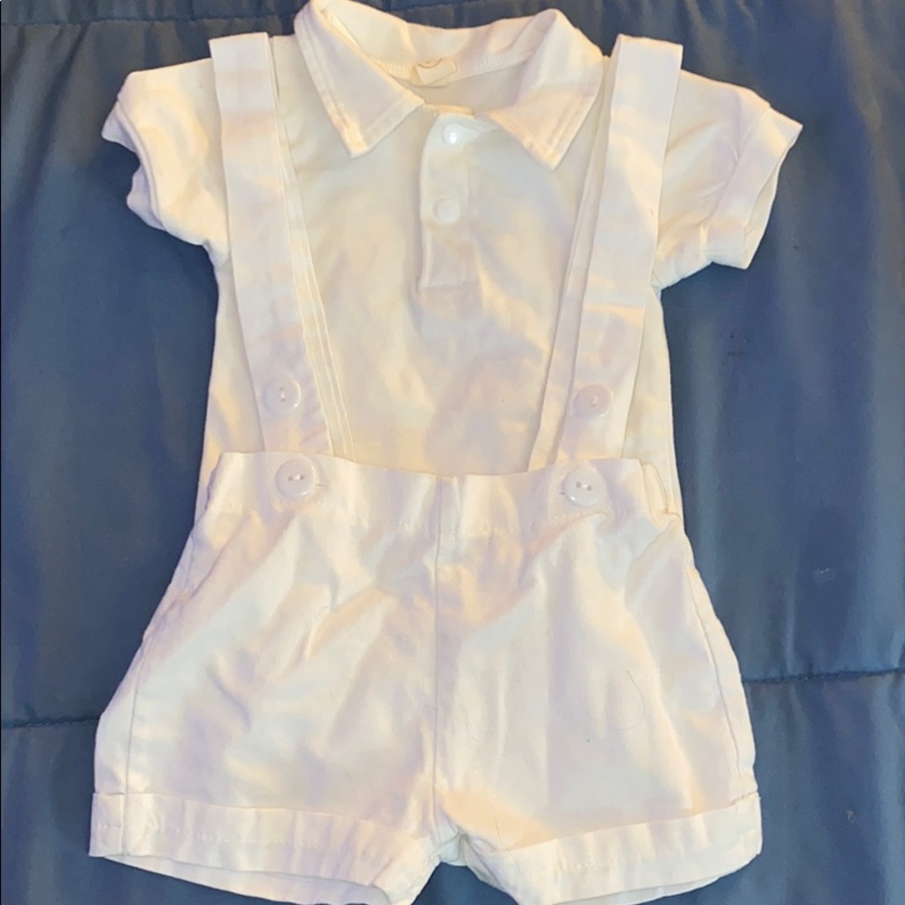 All white baptismal set.